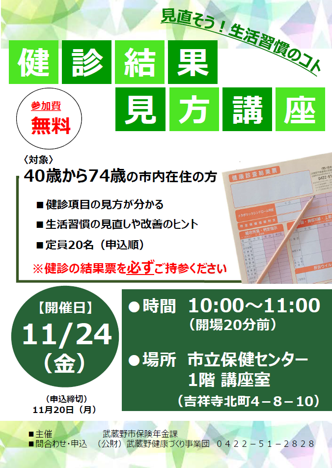 健診結果の見方講座