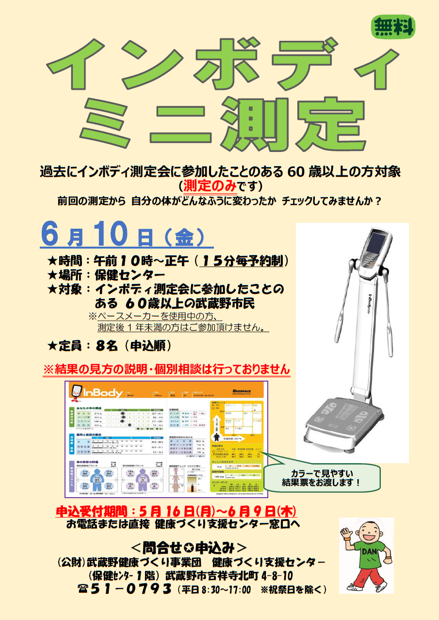 インボディミニ測定