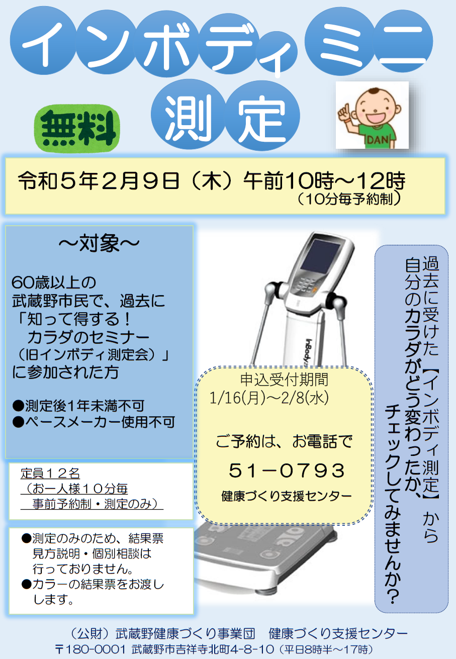 インボディミニ測定