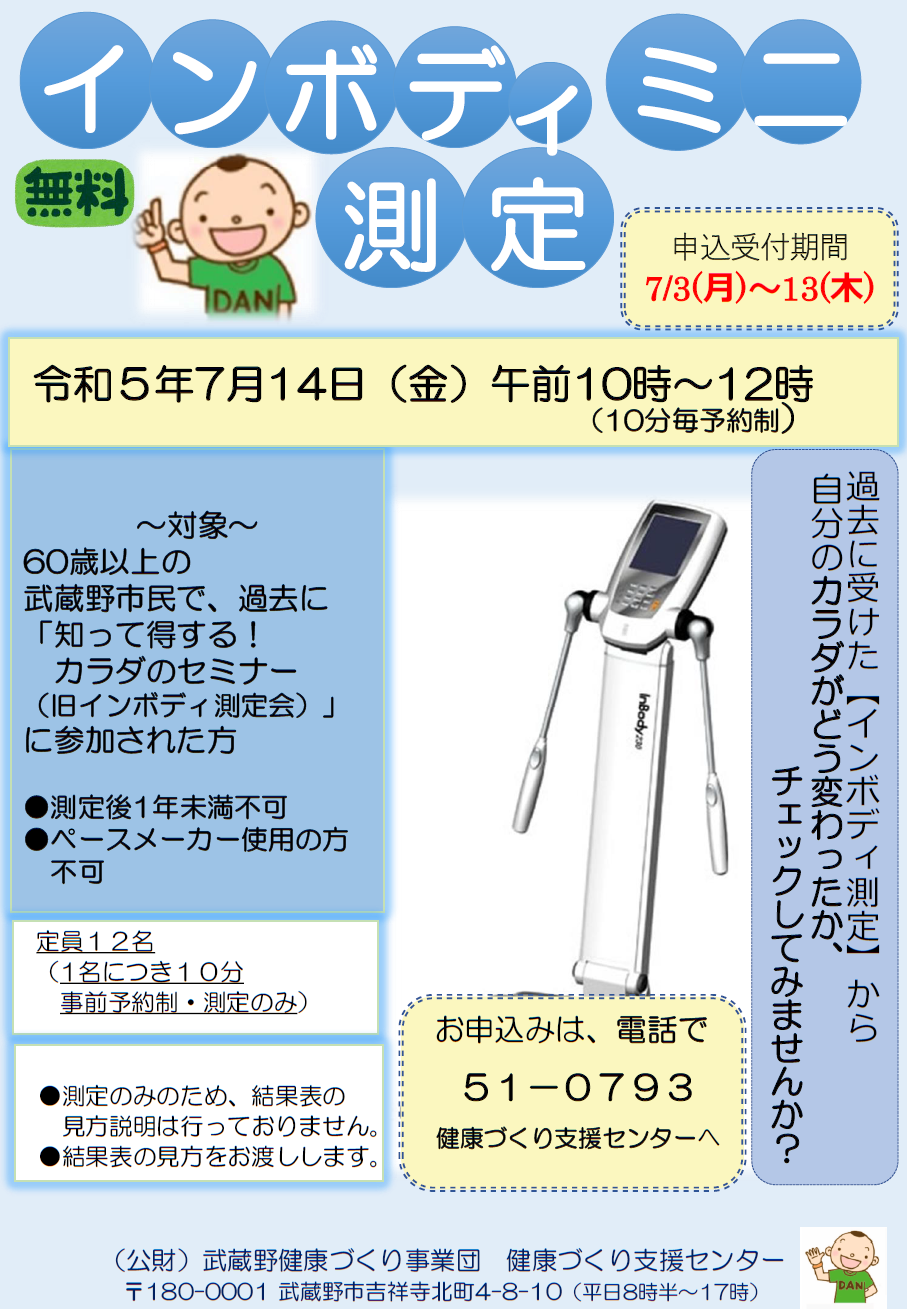インボディミニ測定
