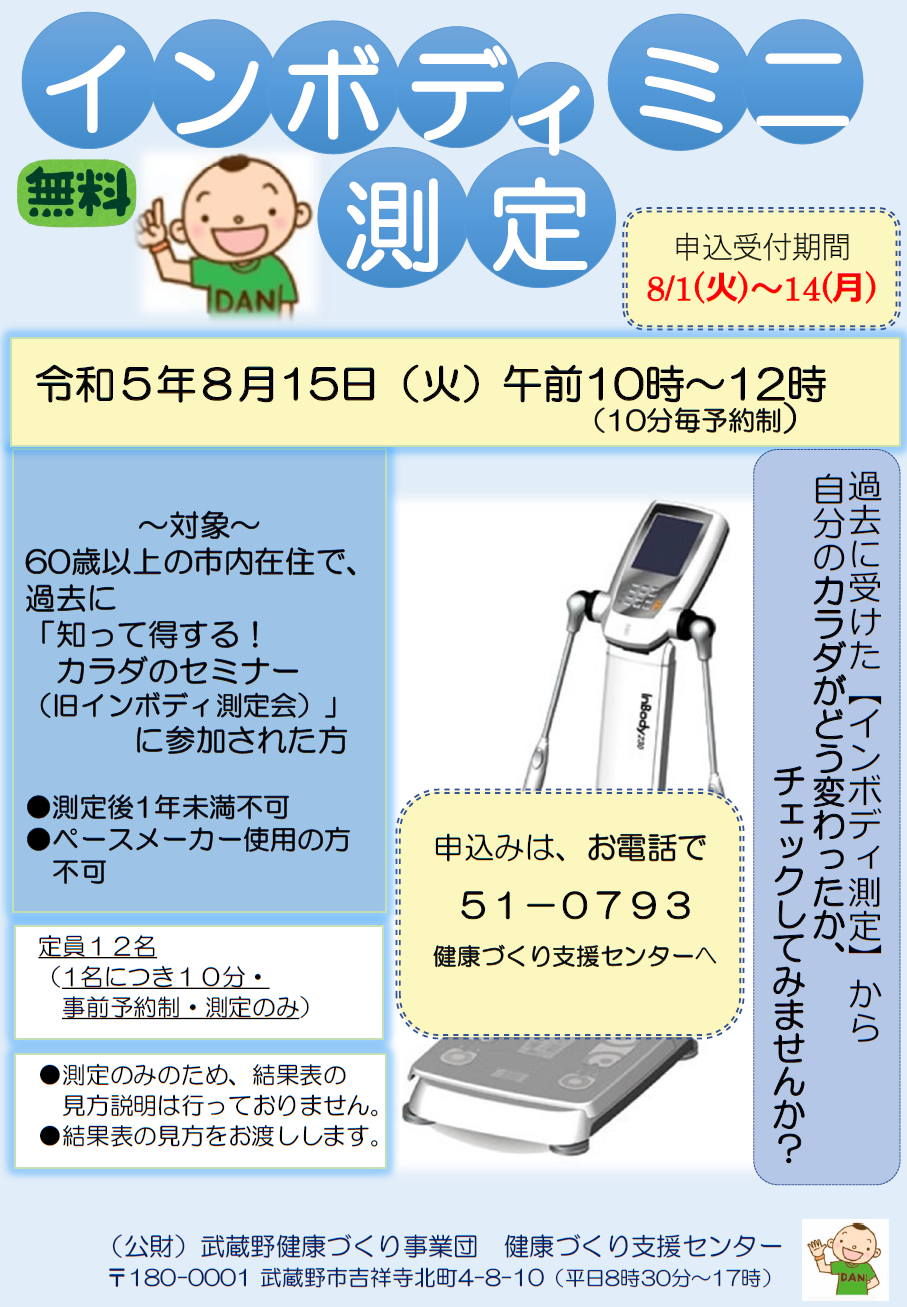 インボディミニ測定