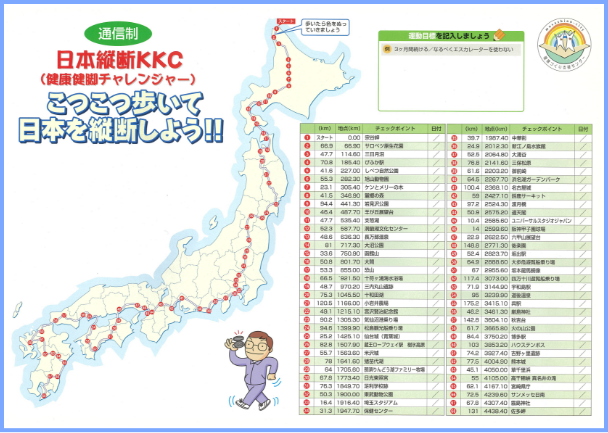 ③日本縦断編地図